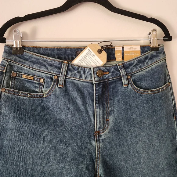 Prana Organic Cotton Sienna Skinny‎ Jeans In True Blue Size 30 NWT - Picture 5 of 11